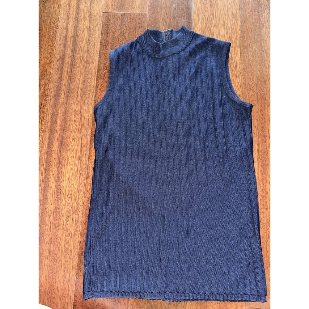 Vintage VIVO by Susan Thomas sleeveless Women's USA 70s Small/medium Navy blue